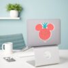 Mickey Mouse Strawberry Icon Name Sticker