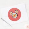 Mickey Mouse Sushi Icon Classic Round Sticker