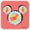 Mickey Mouse Sushi Icon Square Sticker