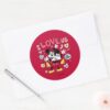 Mickey_Mouse_&_Minnie_Mouse___I_Love_Us_Classic_Round_Sticker_3 Mickey Mouse Minnie Mouse I Love Us Classic Round Sticker