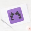 Mickey_Mouse_&_Minnie_Silhouette_Square_Sticker_3 Mickey Mouse Minnie Silhouette Square Sticker
