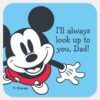 Mickey_Mouse___Always_Look_Up_To_You_Square_Sticker_1 Mickey Mouse Always Look Up To You Square Sticker
