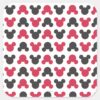 Mickey_Mouse___Black_and_Red_Pattern_Square_Sticker_1 Mickey Mouse Black And Red Pattern Square Sticker