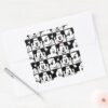 Mickey_Mouse___Grid_Pattern_Square_Sticker_3 Mickey Mouse Grid Pattern Square Sticker