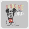 Mickey_Mouse___Handsom_Like_Dad_Square_Sticker_1 Mickey Mouse Handsom Like Dad Square Sticker