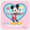 Mickey_Mouse___Happy_Valentines_Day_Cutout_Square_Sticker_1 Mickey Mouse Happy Valentines Day Cutout Square Sticker