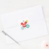 Mickey_Mouse___Ho_Ho_Ho_Square_Sticker_3 Mickey Mouse Ho Ho Ho Square Sticker