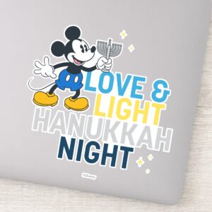 Mickey_Mouse___Love_&_Light_Hanukkah_Night_Sticker_1 Mickey Mouse Love Light Hanukkah Night Sticker