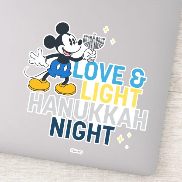 Mickey_Mouse___Love_&_Light_Hanukkah_Night_Sticker_1 Mickey Mouse Love Light Hanukkah Night Sticker