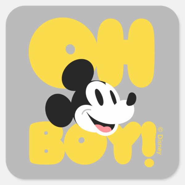 Mickey_Mouse___Oh_Boy!_Square_Sticker_1 Mickey Mouse Oh Boy Square Sticker