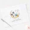 Mickey Mouse Over The Moon Boy Baby Shower Square Sticker