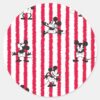 Mickey_Mouse___Plane_Crazy_Pattern_Classic_Round_Sticker_1 Mickey Mouse Plane Crazy Pattern Classic Round Sticker
