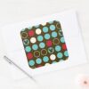 Mickey_Mouse___Retro_Polka_Dot_Pattern_Square_Sticker_3 Mickey Mouse Retro Polka Dot Pattern Square Sticker