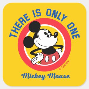 Mickey Mouse There Is Only One Square Sticker