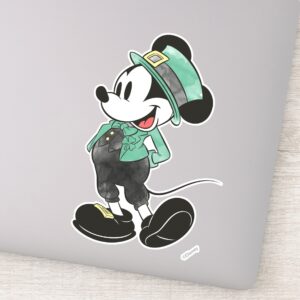 Mickey Mouse Watercolor St. Patricks Day Sticker