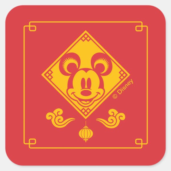 Mickey_Mouse___Year_of_the_Mouse_Square_Sticker_1 Mickey Mouse Year Of The Mouse Square Sticker
