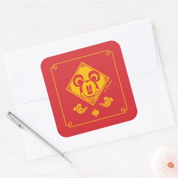 Mickey_Mouse___Year_of_the_Mouse_Square_Sticker_3 Mickey Mouse Year Of The Mouse Square Sticker