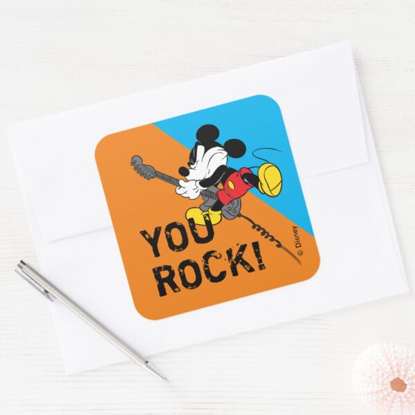 Mickey_Mouse___You_Rock,_Dad!_Square_Sticker_3 Mickey Mouse You Rock Dad Square Sticker