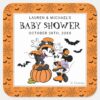 Mickey_&_Friends_Halloween_Baby_Shower_Square_Sticker_1 Mickey Friends Halloween Baby Shower Square Sticker