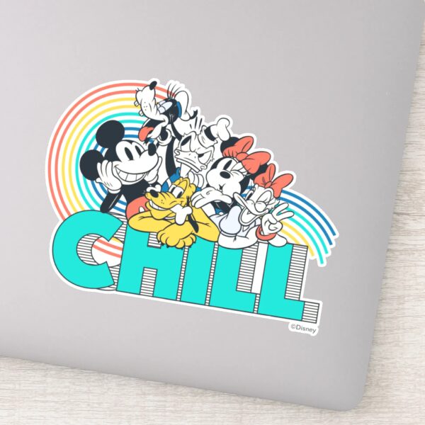 Mickey Friends Chill Sticker