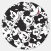 Mickey_&_Friends___Classic_Mickey_Pattern_Classic_Round_Sticker_1 Mickey Friends Classic Mickey Pattern Classic Round Sticker