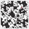 Mickey_&_Friends___Classic_Mickey_Pattern_Square_Sticker_1 Mickey Friends Classic Mickey Pattern Square Sticker