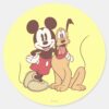 Mickey_&_Friends___Classic_Mickey_&_Pluto_Classic_Round_Sticker_1 Mickey Friends Classic Mickey Pluto Classic Round Sticker