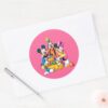 Mickey_&_Friends___Fab_Five_Classic_Round_Sticker_3 Mickey Friends Fab Five Classic Round Sticker