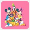 Mickey Friends Fab Five Square Sticker