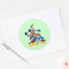 Mickey Friends Group Hug Classic Round Sticker