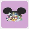 Mickey_&_Friends___Group_in_Mickey_Ears_Square_Sticker_1 Mickey Friends Group In Mickey Ears Square Sticker