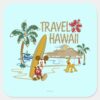 Mickey Friends Hawaii Square Sticker