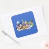 Mickey Friends Kneeling Square Sticker