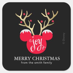 Mickey_&_Friends___Mickey_Christmas_Joy_-_Custom_Square_Sticker_1 Mickey Friends Mickey Christmas Joy Custom Square Sticker