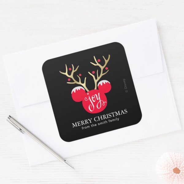 Mickey_&_Friends___Mickey_Christmas_Joy_-_Custom_Square_Sticker_3 Mickey Friends Mickey Christmas Joy Custom Square Sticker