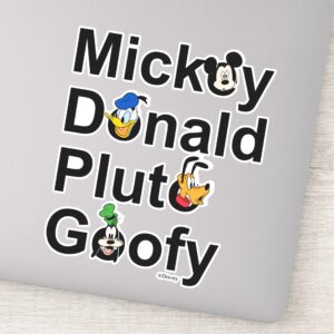 Mickey_&_Friends___Mickey_Donald_Pluto_Goofy_Sticker_1 Mickey Friends Mickey Donald Pluto Goofy Sticker