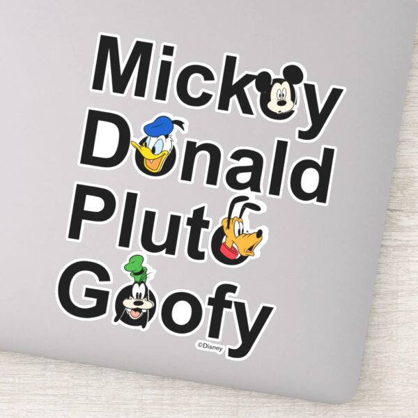 Mickey_&_Friends___Mickey_Donald_Pluto_Goofy_Sticker_1 Mickey Friends Mickey Donald Pluto Goofy Sticker