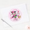 Mickey_&_Friends___Minnie_Holiday_Cheer_Classic_Round_Sticker_3 Mickey Friends Minnie Holiday Cheer Classic Round Sticker