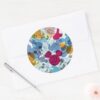 Mickey_&_Friends___Mouse_Head_Sketch_Pattern_Classic_Round_Sticker_3 Mickey Friends Mouse Head Sketch Pattern Classic Round Sticker