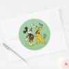Mickey_&_Friends___Vintage_Mickey_&_Pluto_Classic_Round_Sticker_3 Mickey Friends Vintage Mickey Pluto Classic Round Sticker
