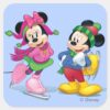 Mickey_&_Minnie_Ice_Skating_Square_Sticker_1 Mickey Minnie Ice Skating Square Sticker