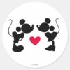 Mickey_&_Minnie_Wedding___Silhouette_Classic_Round_Sticker_2 Mickey Minnie Wedding Silhouette Classic Round Sticker