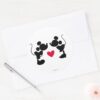 Mickey_&_Minnie_Wedding___Silhouette_Classic_Round_Sticker_4 Mickey Minnie Wedding Silhouette Classic Round Sticker