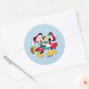 Mickey_&_Minnie___Christmas_Kisses_Classic_Round_Sticker_3 Mickey Minnie Christmas Kisses Classic Round Sticker