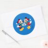 Mickey_&_Minnie___Christmas_Love_Classic_Round_Sticker_3 Mickey Minnie Christmas Love Classic Round Sticker