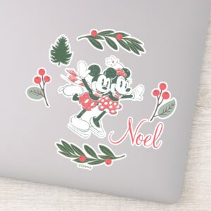 Mickey_&_Minnie___Christmas_Skating_Noel_Sticker_1 Mickey Minnie Christmas Skating Noel Sticker