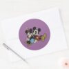 Mickey_&_Minnie___Classic_Pair_Sitting_Classic_Round_Sticker_3 Mickey Minnie Classic Pair Sitting Classic Round Sticker