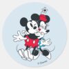 Mickey_&_Minnie___Forever_Love_Classic_Round_Sticker_1 Mickey Minnie Forever Love Classic Round Sticker