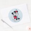 Mickey_&_Minnie___Forever_Love_Classic_Round_Sticker_3 Mickey Minnie Forever Love Classic Round Sticker
