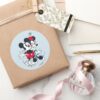 Mickey_&_Minnie___Forever_Love_Classic_Round_Sticker_5 Mickey Minnie Forever Love Classic Round Sticker
